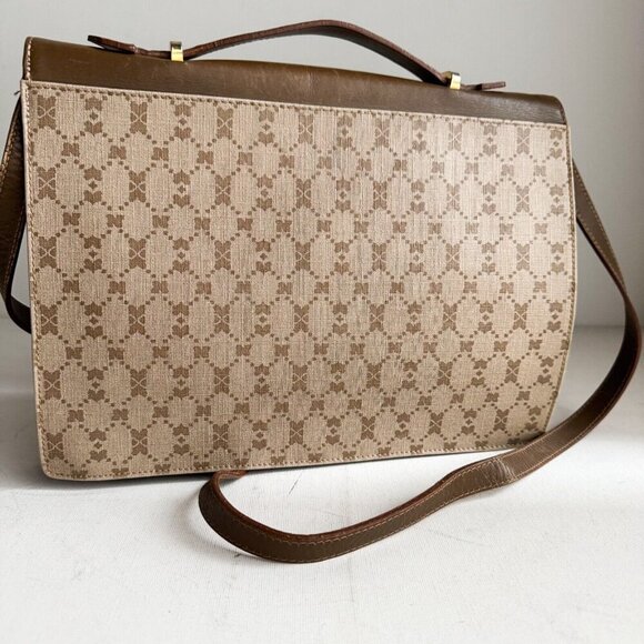 Vintage Nina Ricci Coated Canvas Leather Small Messenger Bag - Picture 16 of 16